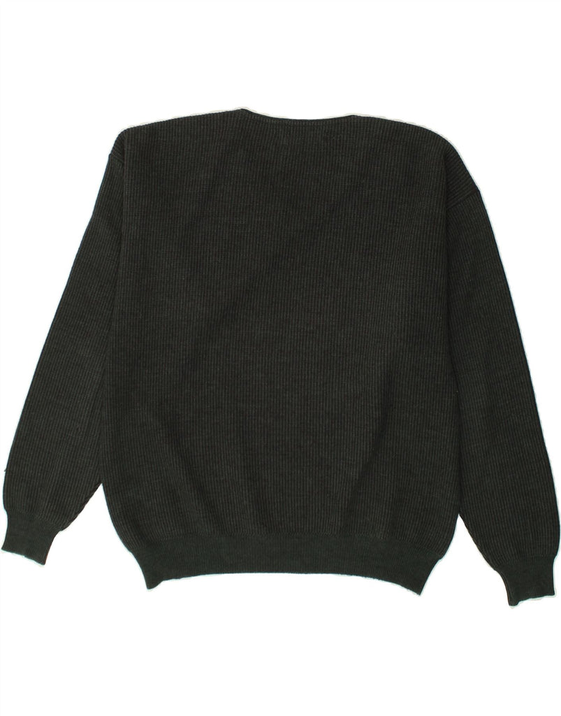 VINTAGE Mens V-Neck Jumper Sweater 2XL Green | Vintage Vintage | Thrift | Second-Hand Vintage | Used Clothing | Messina Hembry 