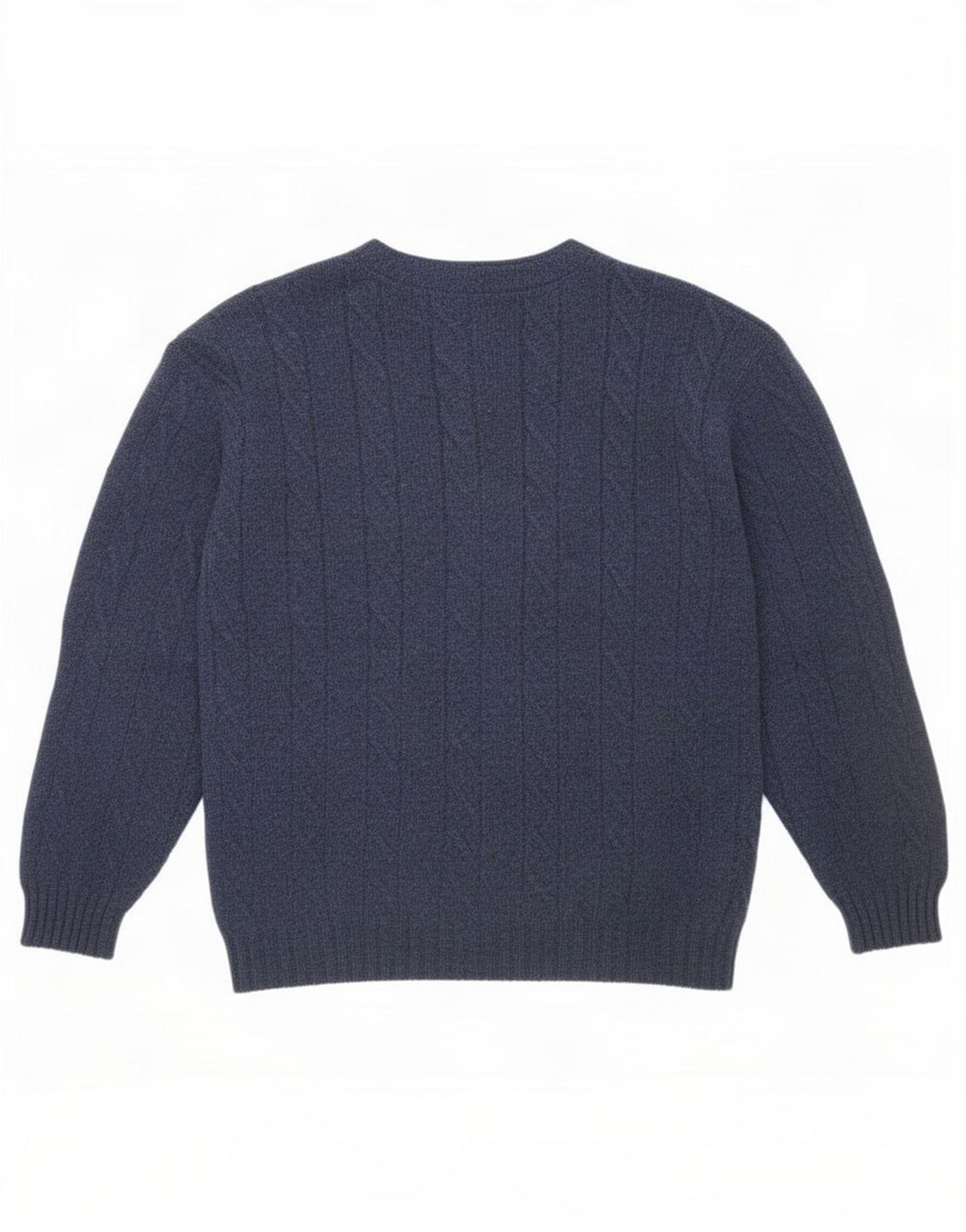 Burlington Mens Cardigan Sweater IT 48 Medium Navy Blue Wool