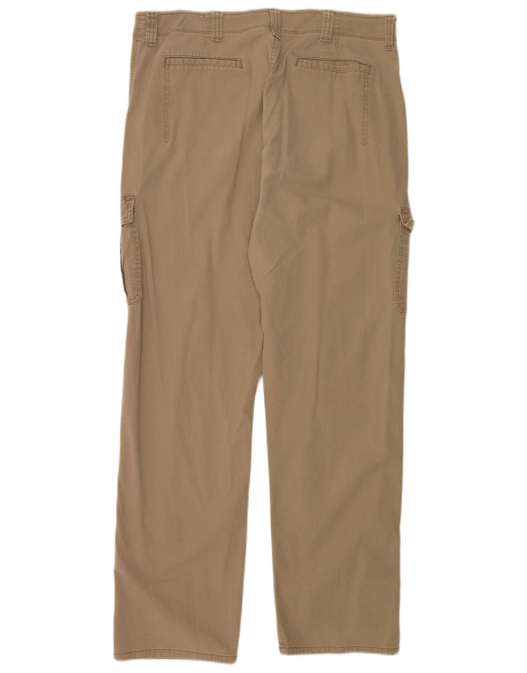 WRANGLER Mens Relaxed Fit Cargo Trousers W36 L34 Beige Cotton