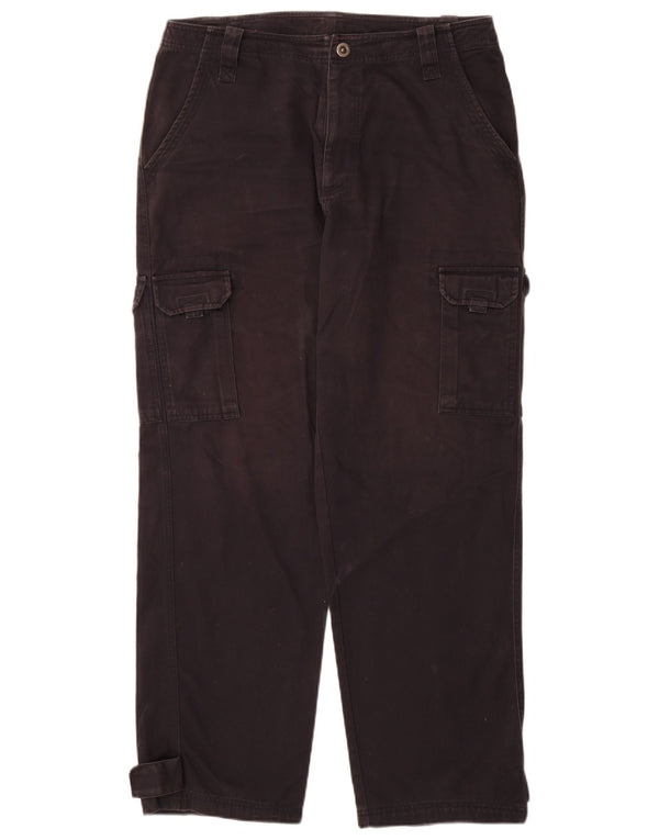 Adidas Mens Straight Cargo Trousers Medium W32 L32 Navy Blue Cotton