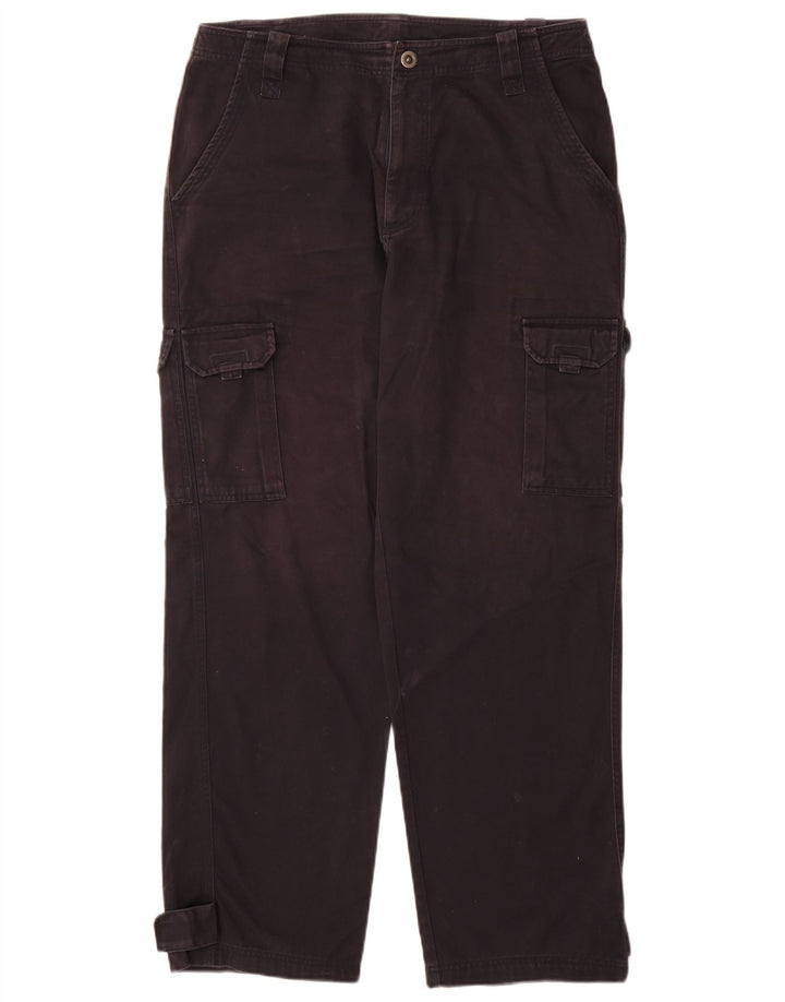 Adidas Mens Straight Cargo Trousers Medium W32 L32 Navy Blue Cotton