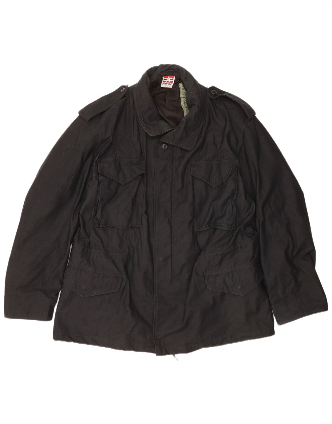 Propper Mens Military Jacket UK 40 Large Black Nylon