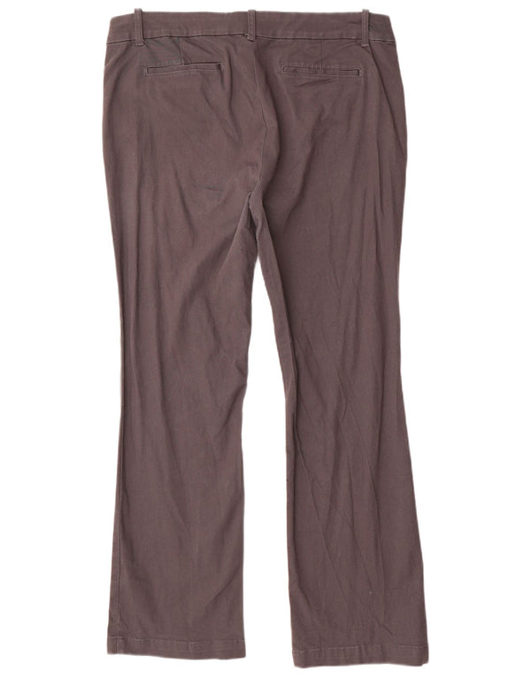Dockers Womens Bootcut Casual Trousers UK 12 Large W36 L29 Grey Cotton