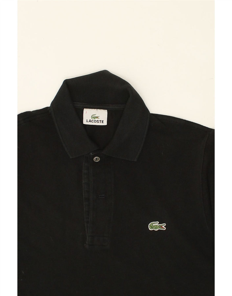 LACOSTE Mens Polo Shirt Size 2 XS Black Cotton | Vintage Lacoste | Thrift | Second-Hand Lacoste | Used Clothing | Messina Hembry 