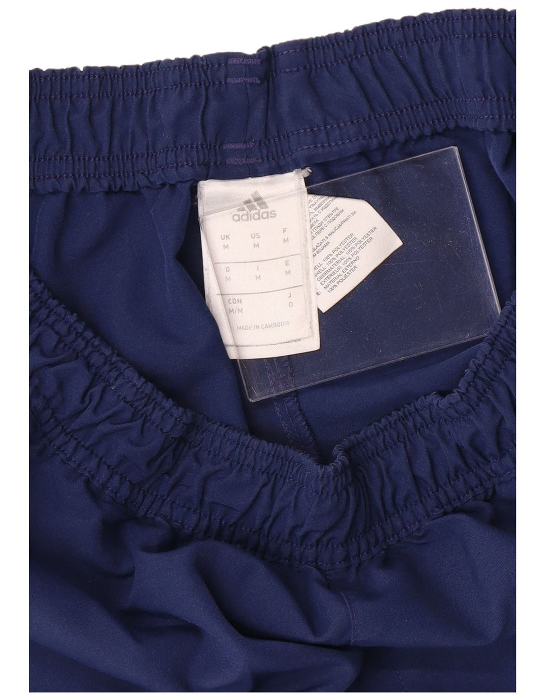 ADIDAS Mens Sport Shorts Medium  Navy Blue Polyester