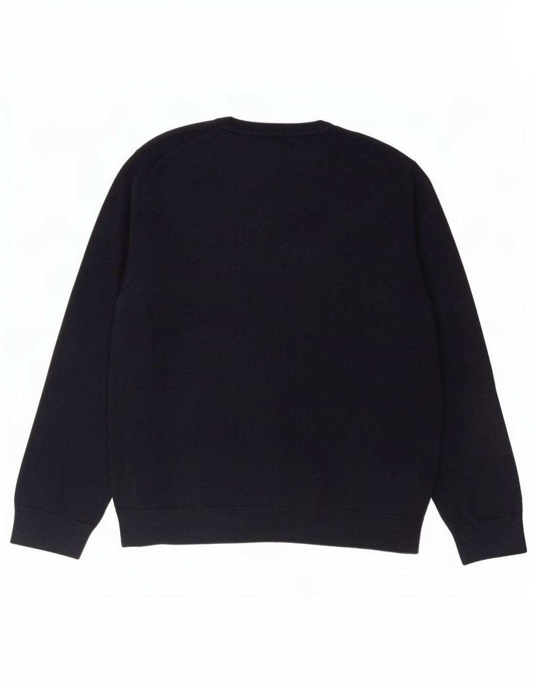 Marks & Spencer Mens V-Neck Jumper Sweater XL Navy Blue Cotton