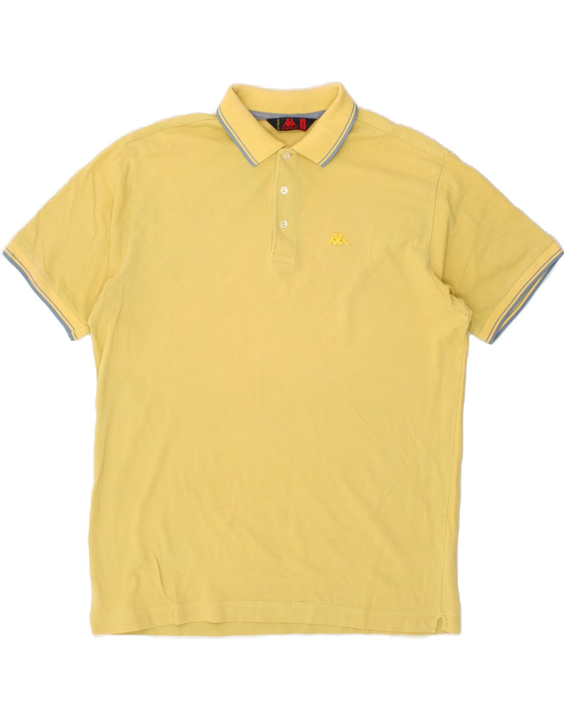 KAPPA Mens Polo Shirt Large Yellow Cotton | Vintage Kappa | Thrift | Second-Hand Kappa | Used Clothing | Messina Hembry 