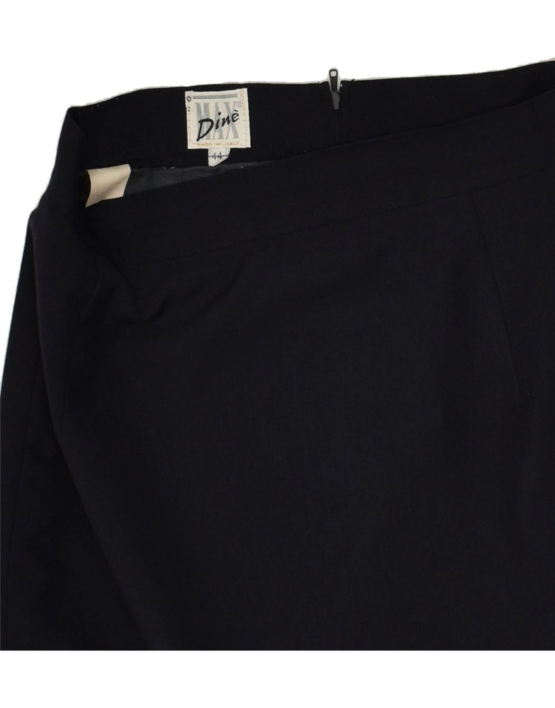 MAX DINE Womens Pencil Skirt IT 44 Medium W28  Black Polyester | Vintage Max Dine | Thrift | Second-Hand Max Dine | Used Clothing | Messina Hembry 