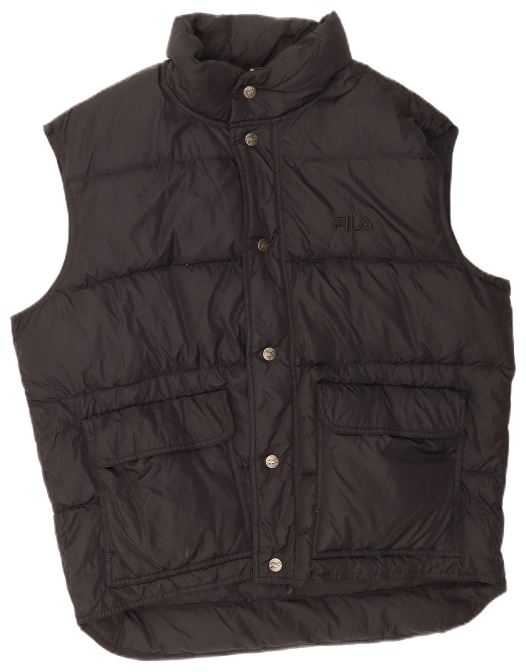 Fila Mens Padded Gilet UK 44 2XL Black Polyamide