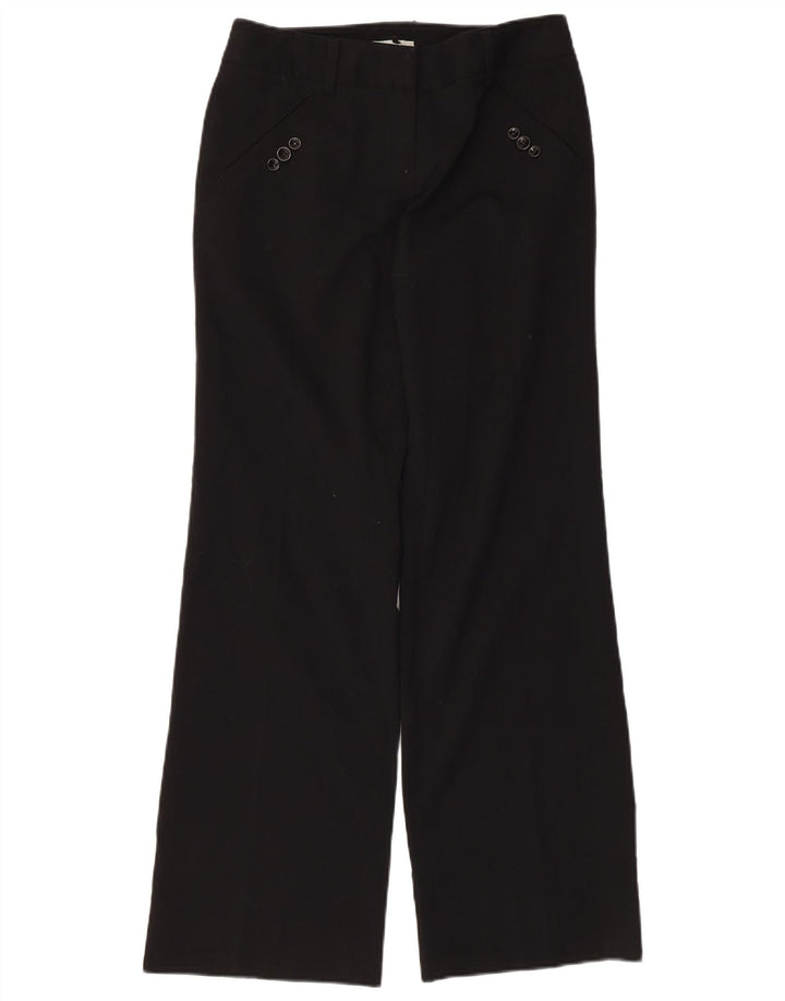 Jigsaw Womens Bootcut Chino Trousers UK 8 Small W30 L31 Black Polyester