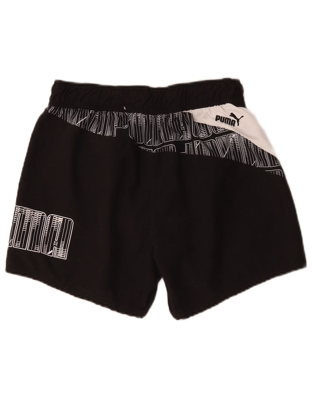 Puma Mens Graphic Sport Shorts Small  Black Colourblock Polyester
