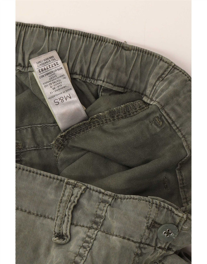 Marks & Spencer Womens Joggers Cargo Trousers UK 12 Medium W32 L26 Khaki