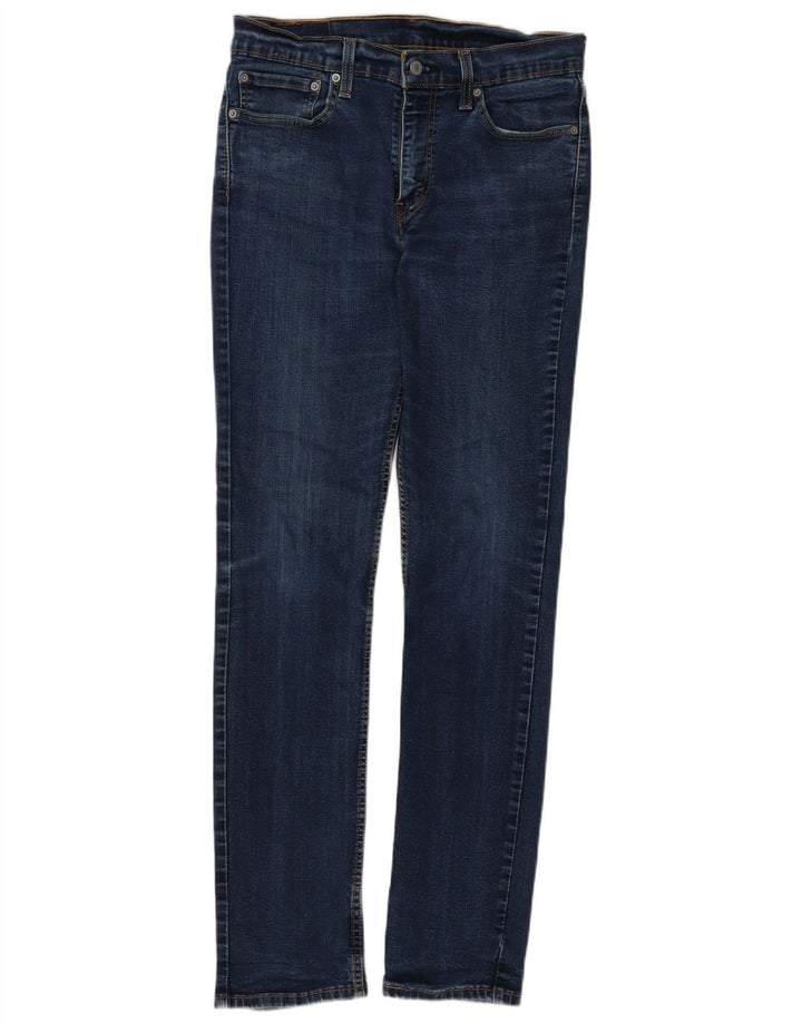 Levi's Mens 511 Slim Jeans W32 L34 Navy Blue Cotton