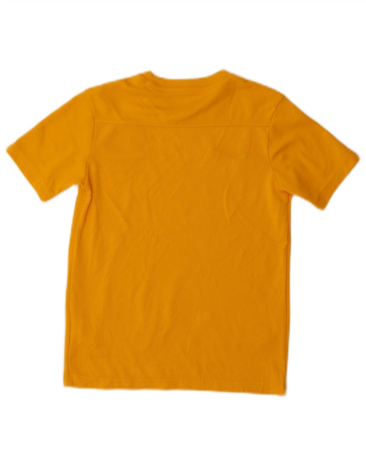 Nike Boys Dri Fit Graphic T-Shirt Top 8-9 Years Small Yellow Polyester