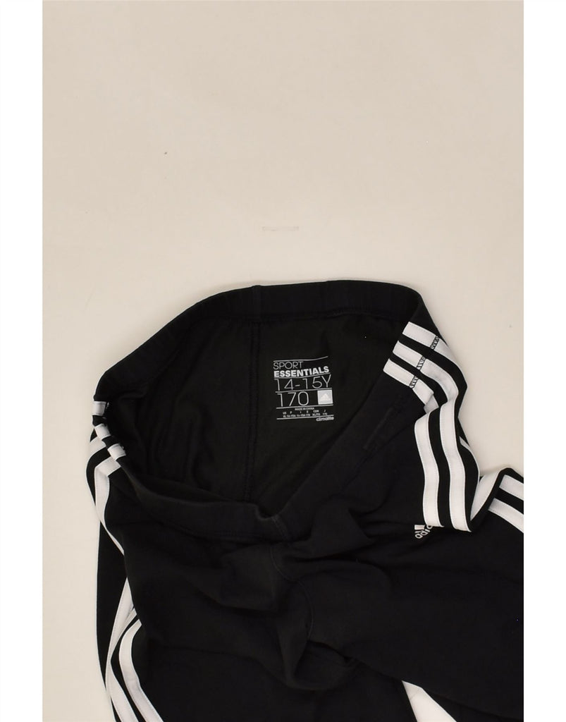 ADIDAS Girls Climalite Leggings 14-15 Years Black | Vintage Adidas | Thrift | Second-Hand Adidas | Used Clothing | Messina Hembry 