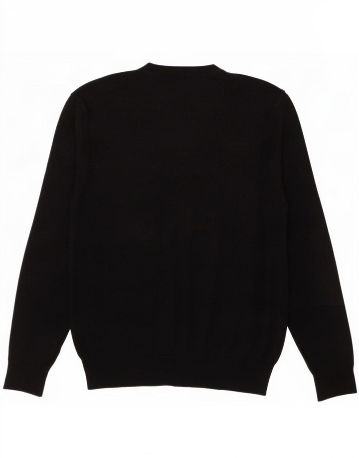 Paul Smith Mens Crew Neck Jumper Sweater Large Black Cotton