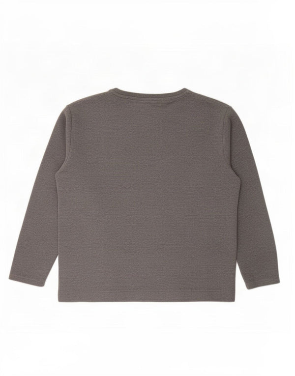 Zara Womens Top Long Sleeve UK 12 Medium Grey