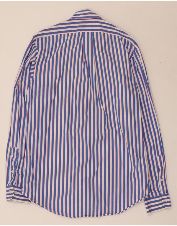 Polo Ralph Lauren Mens Custom Fit Shirt Size 38 15 Medium Blue Striped