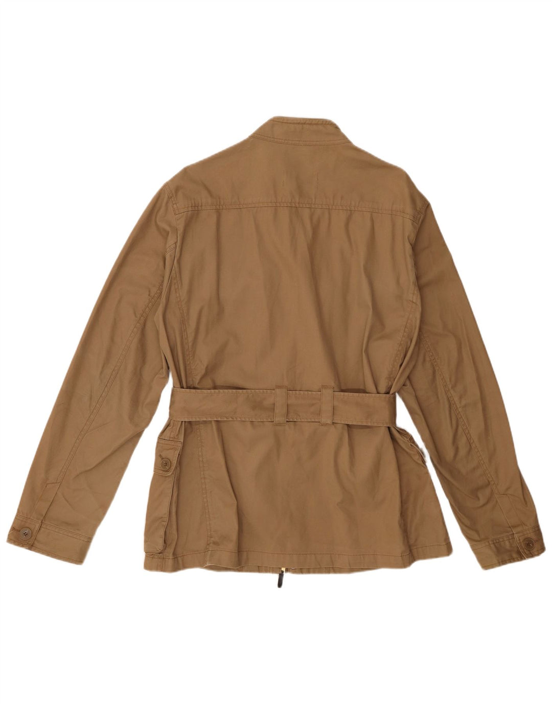 Zara Mens Utility Jacket UK 42 XL Beige Cotton