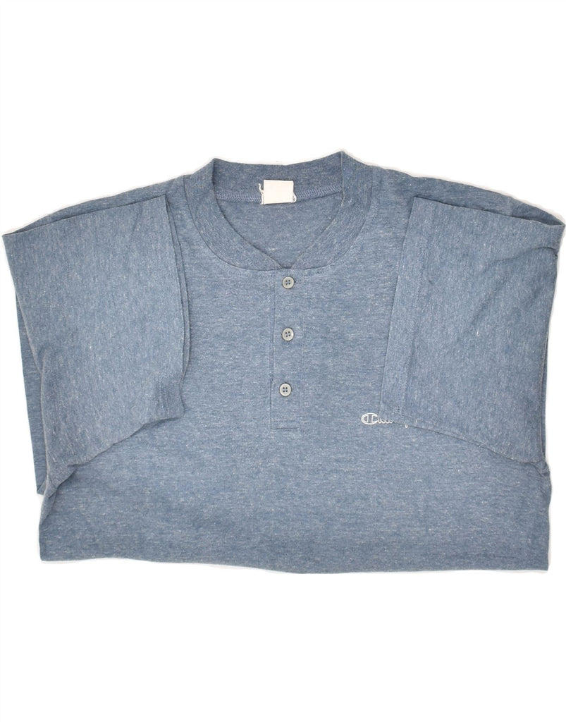 CHAMPION Mens T-Shirt Top Medium Blue | Vintage Champion | Thrift | Second-Hand Champion | Used Clothing | Messina Hembry 