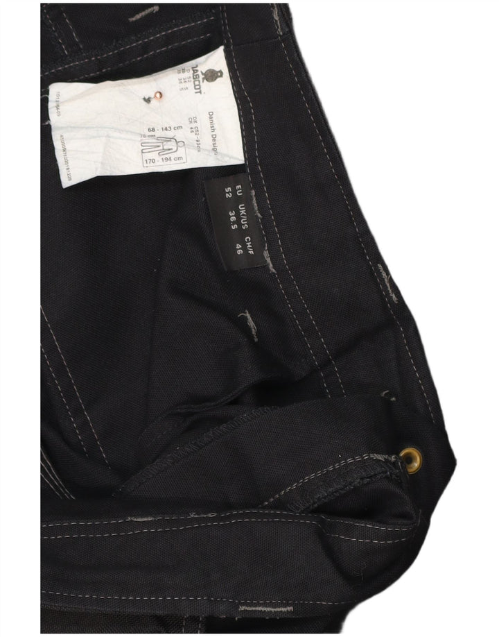 Mascot Mens Straight Cargo Trousers W36.5 L30 Black Polyester