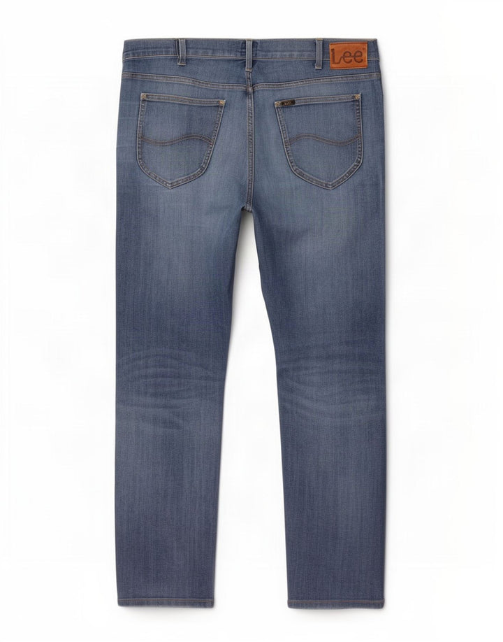 Lee Mens Daren Zip Fly Slim Jeans W36 L32 Blue Cotton