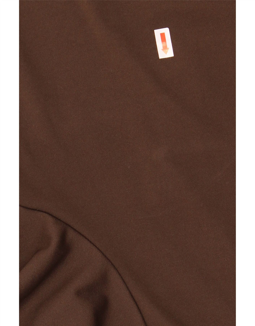 JOHN F GEE Womens Long Sleeve Polo Shirt EU 40 Medium Brown Polyester Vintage John F Gee and Second-Hand John F Gee from Messina Hembry 