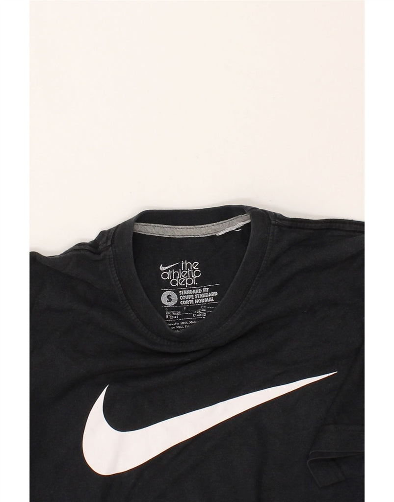 NIKE Mens Standard Fit Graphic T-Shirt Top UK 34/36 Small Black Cotton | Vintage Nike | Thrift | Second-Hand Nike | Used Clothing | Messina Hembry 