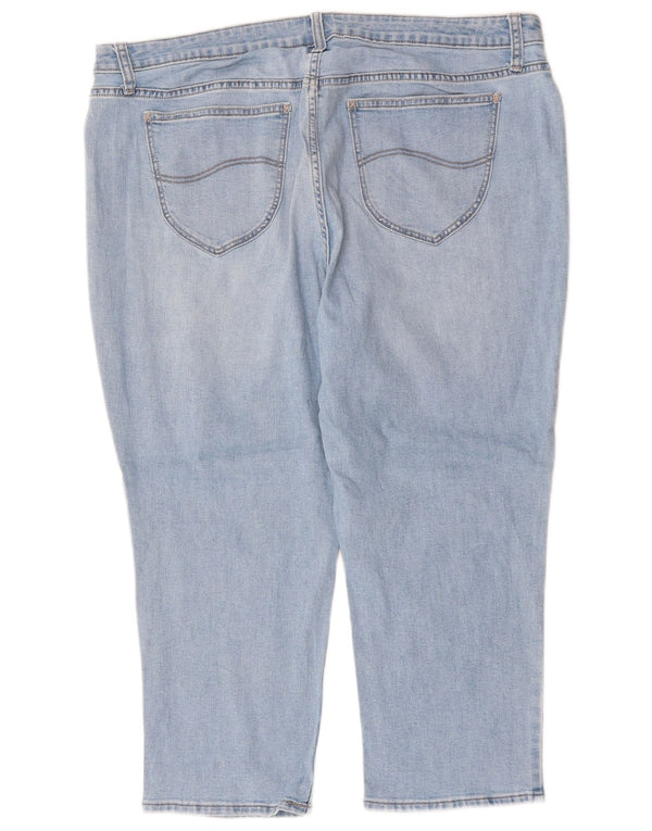 LEE Womens Riders Mid Rise Capri Jeans US 20 3XL W40 L23 Blue Cotton