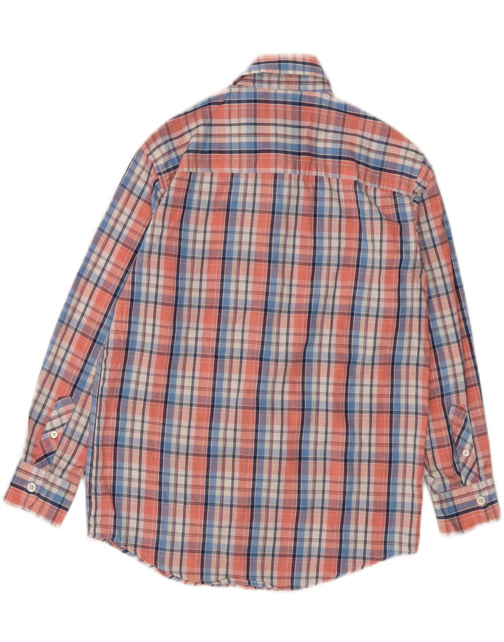 Izod Boys Shirt 10-11 Years Medium Multicoloured Plaid Cotton