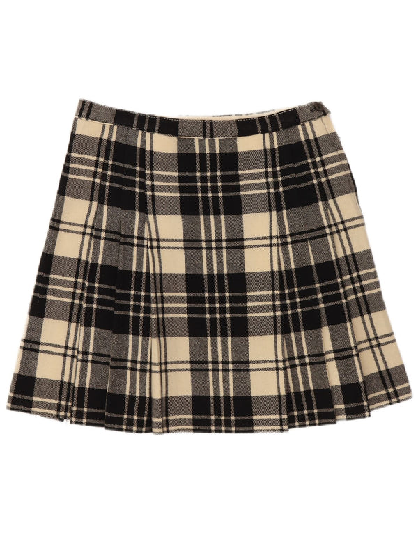 Vintage Womens Mini Skirt W26 Small Black Plaid