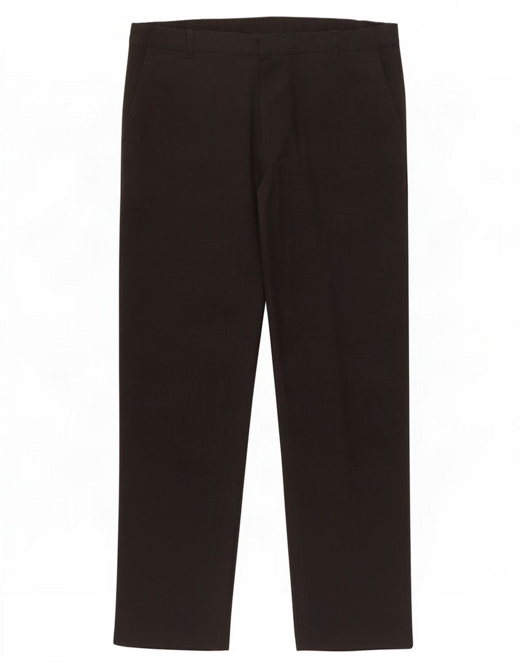 Marks & Spencer Mens Straight Suit Trousers W36 L30 Black Polyester