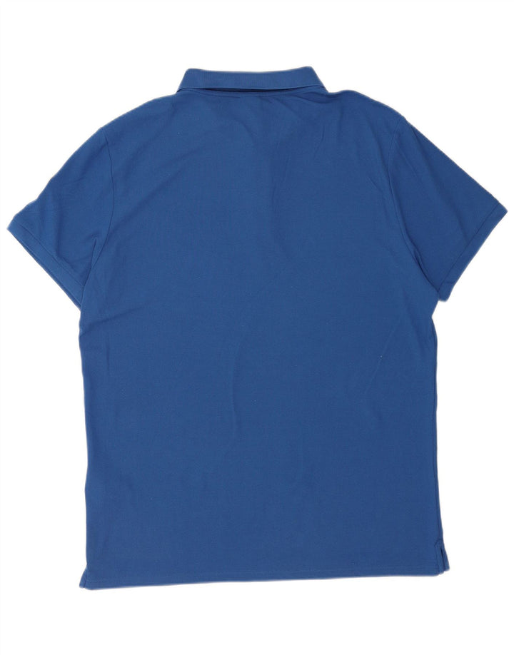 North Sails Mens Polo Shirt Large Blue Polyamide