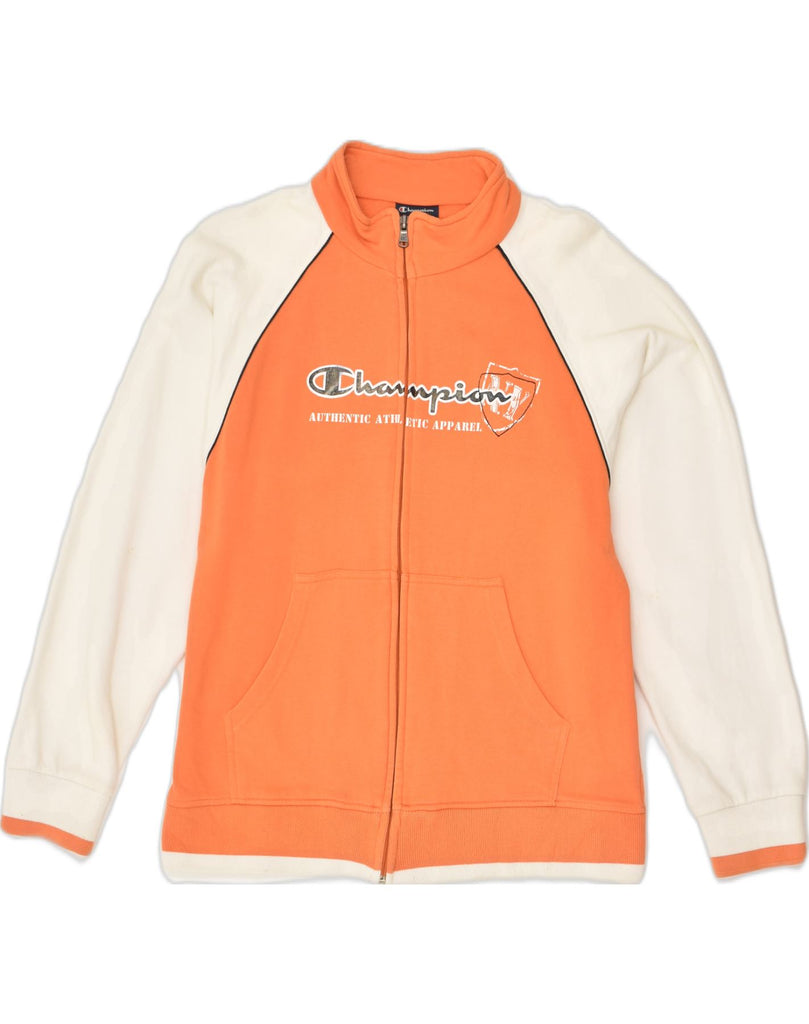 CHAMPION Boys Graphic Tracksuit Top Jacket 11-12 Years Large Orange | Vintage Champion | Thrift | Second-Hand Champion | Used Clothing | Messina Hembry 