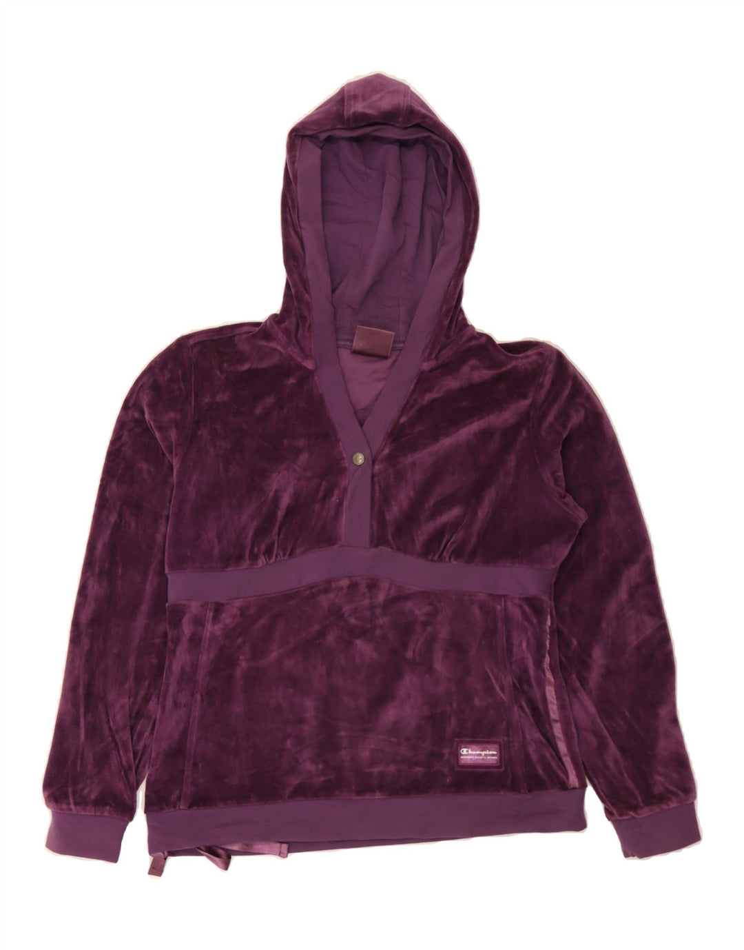 CHAMPION Womens Hoodie Jumper UK 14 Medium Purple Vintage Champion and Second-Hand Champion from Messina Hembry 