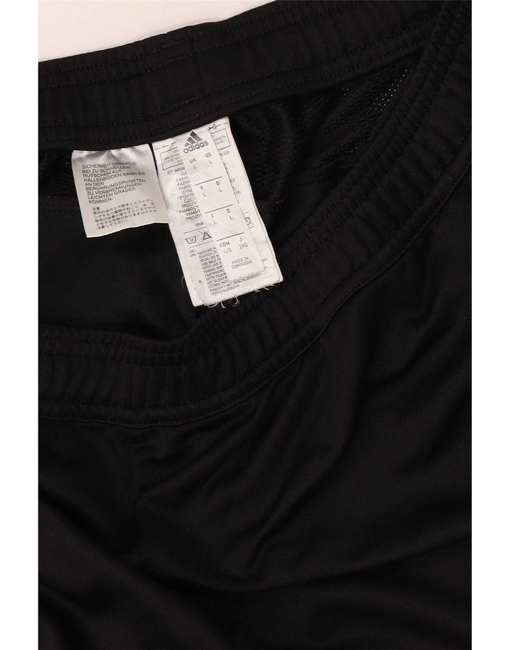 Adidas Mens Tracksuit Trousers Large Black Polyester