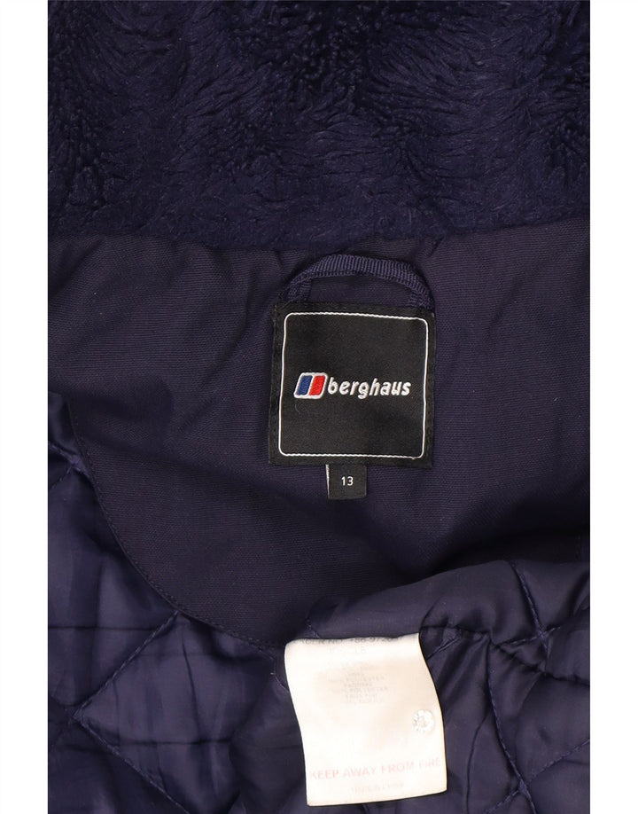 Berghaus Boys Hooded Padded Jacket 12-13 Years Navy Blue Polyamide