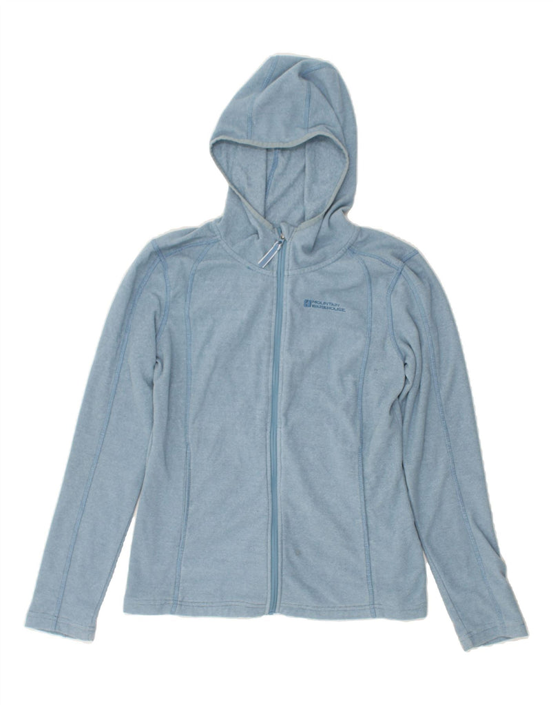 MOUNTAIN WAREHOUSE Womens Zip Hoodie Sweater UK 10 Small  Blue Polyester | Vintage Mountain Warehouse | Thrift | Second-Hand Mountain Warehouse | Used Clothing | Messina Hembry 