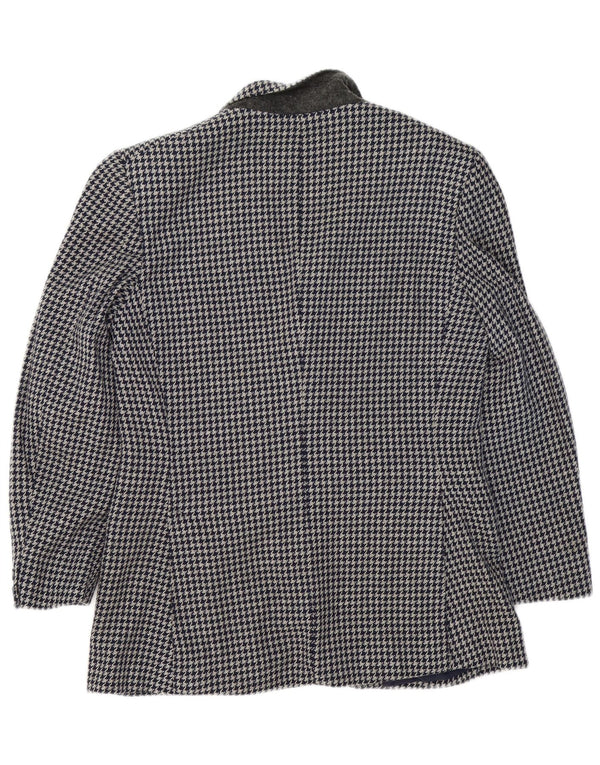 W.Bill London Mens 2 Button Blazer Jacket IT 48 Medium Grey Houndstooth