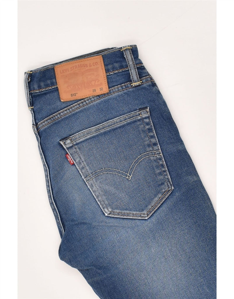 LEVI'S Mens 512 Slim Jeans W29 L32  Blue Cotton | Vintage Levi's | Thrift | Second-Hand Levi's | Used Clothing | Messina Hembry 