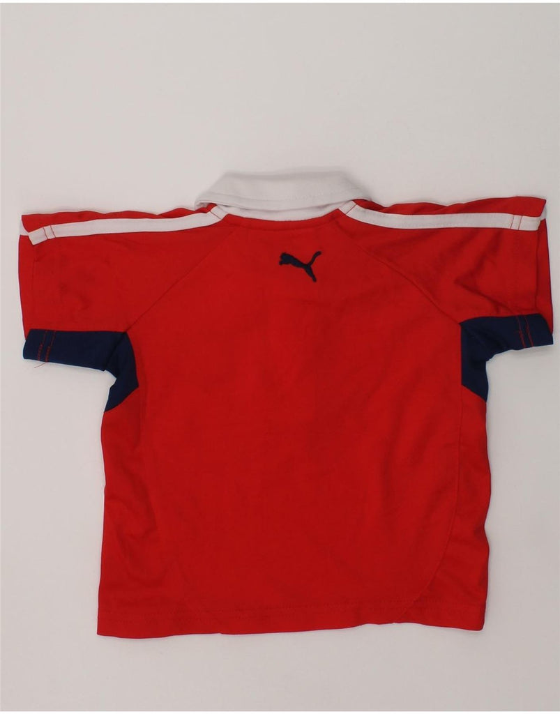 PUMA Baby Boys Polo Shirt 9-12 Months Red Polyester | Vintage Puma | Thrift | Second-Hand Puma | Used Clothing | Messina Hembry 