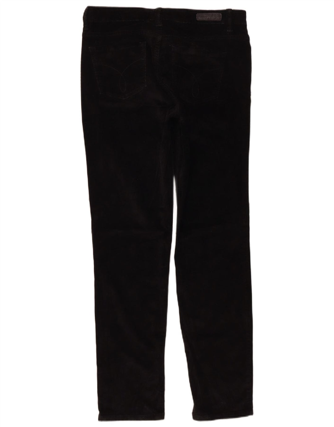 Calvin Klein Womens Slim Corduroy Trousers US 10 Medium W32 L30 Black