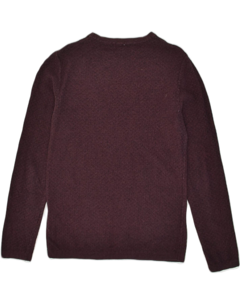 JACK & JONES Mens Premium Crew Neck Jumper Sweater Medium Burgundy Cotton | Vintage Jack & Jones | Thrift | Second-Hand Jack & Jones | Used Clothing | Messina Hembry 