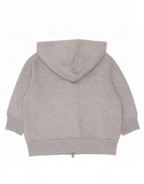 Adidas Baby Girls Zip Hoodie Sweater 12-18 Months Grey Cotton