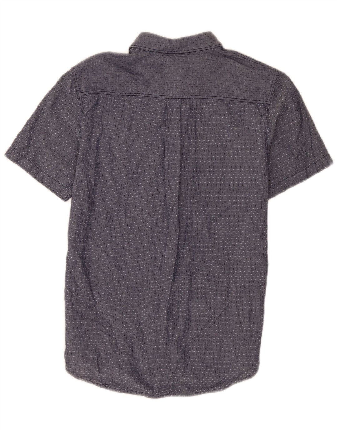 Vans Mens Short Sleeve Regular Fit Shirt Small Blue Spotted Cotton