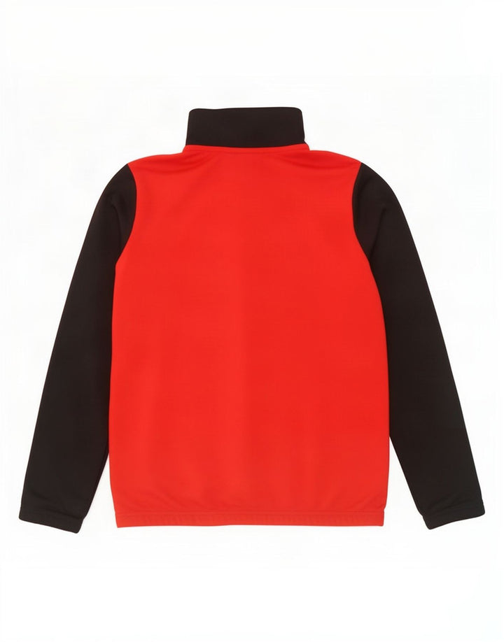 Nike Boys Tracksuit Top Jacket 12-13 Years Large Red Colourblock