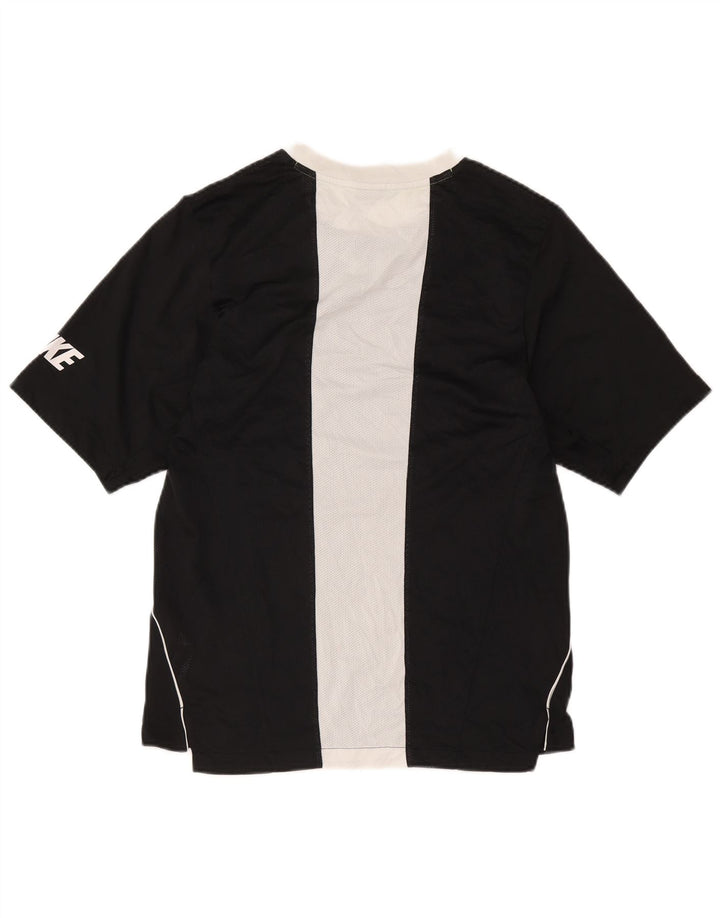 Nike Mens Graphic T-Shirt Top UK 36/38 Small Black Colourblock Polyester
