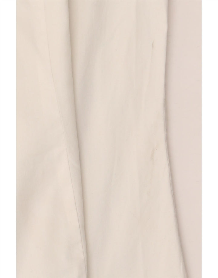 BENETTON Womens Short Sleeve Shirt UK 16 Large White Cotton