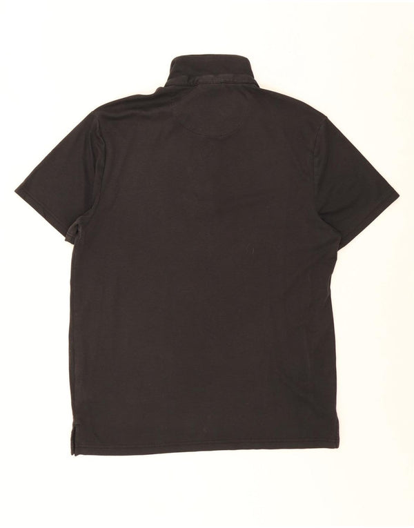 Dkny Mens Polo Shirt XL Black Cotton