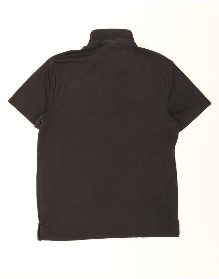 Dkny Mens Polo Shirt XL Black Cotton